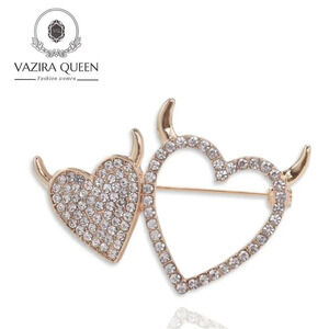 VQ Hearts Brooch